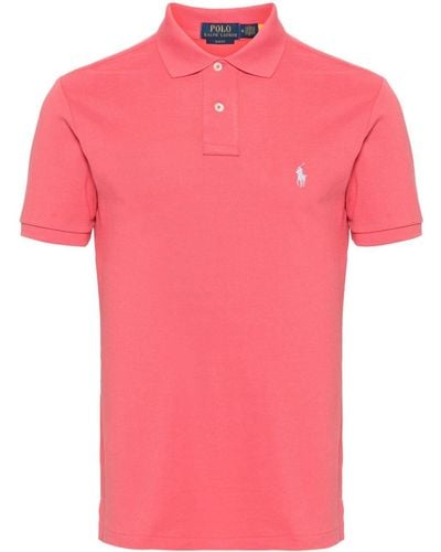 Polo Ralph Lauren Poloshirt Met Geborduurd Logo - Roze