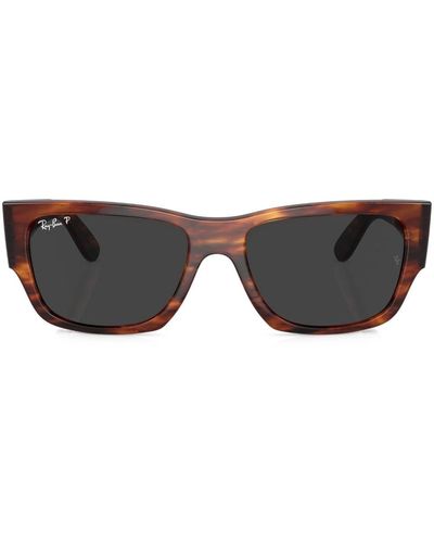 Ray-Ban Carlos Rectangle-frame Sunglasses - Brown