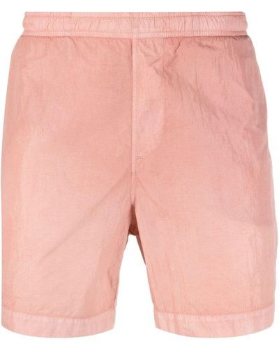 C.P. Company Logo-patch Swim Shorts - Pink
