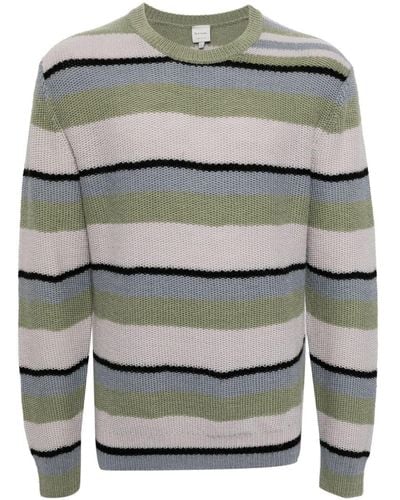 Paul Smith Striped Wool Sweater - Gray
