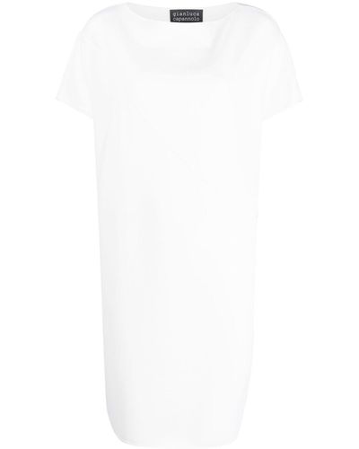 Gianluca Capannolo Kleid mit kurzen Ärmeln - Weiß