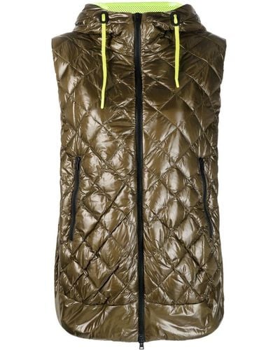 Herno Sleeveless Quilted Padded Jacket - Green