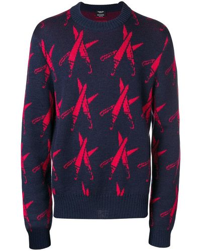 CALVIN KLEIN 205W39NYC X Andy Warhol Knives Sweater - Blue