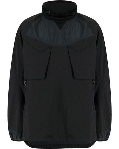 Maharishi Pullover Funnel-neck Jacket - Black