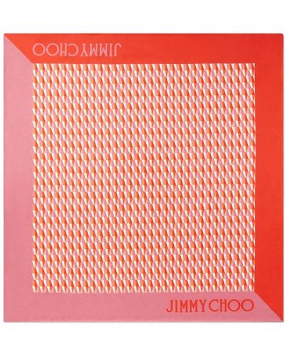Jimmy Choo Seidenschal mit Monogramm-Print - Rot