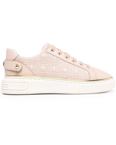 Bally Malya Monogram-quilted Trainers - Pink