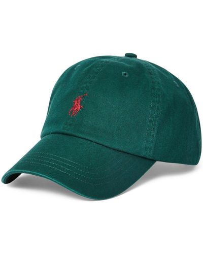 Polo Ralph Lauren Casquette en coton à logo Polo Pony brodé - Vert