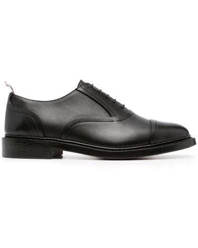 Thom Browne Toecap Leather Oxford Shoes - Black