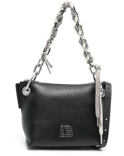 Bimba Y Lola Small Trapezium Leather Crossbody Bag - Black