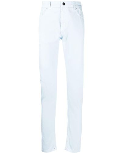 Isaia Klassische Slim-Fit-Jeans - Weiß
