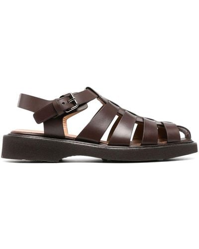 Church's Caged Leather Sandals - Brown