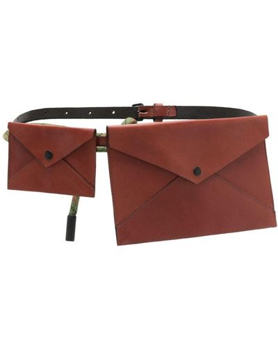Osklen Ocara Leather Belt Bag - Red