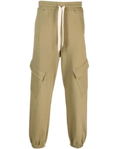 Jil Sander + Logo-patch Drop-crotch Track Trousers - Natural