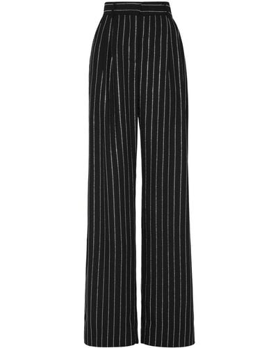 Philipp Plein Striped Tailored Pants - Black