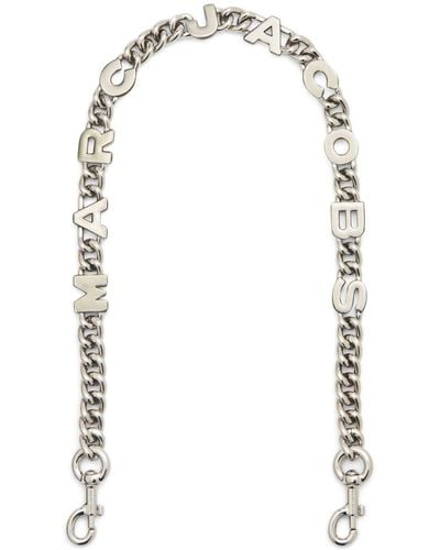 Marc Jacobs The Logo Chain-link Shoulder Strap - White
