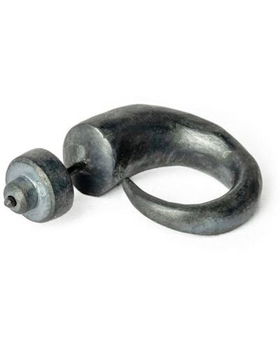Parts Of 4 Orecchino Little Horn in argento sterling - Nero