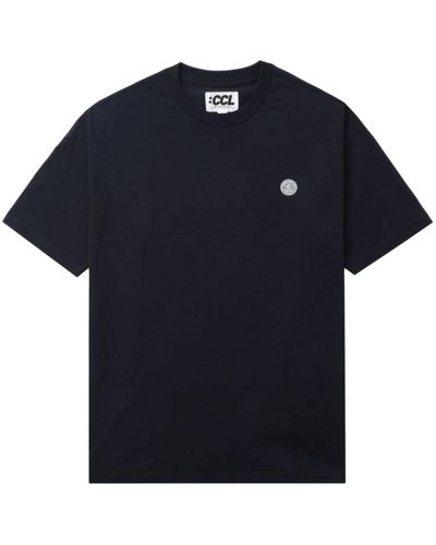 Chocoolate T-Shirt mit Logo-Print - Blau