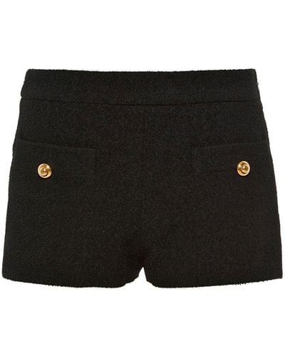 Miu Miu Kurze Shorts aus Boucle - Schwarz
