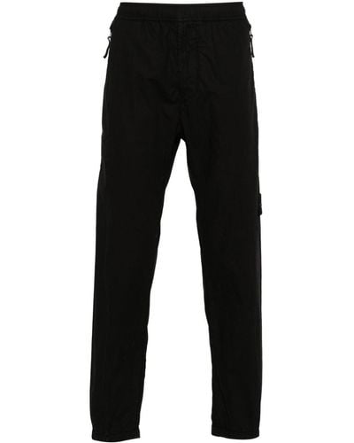 Stone Island Tapered Track Trousers - Black