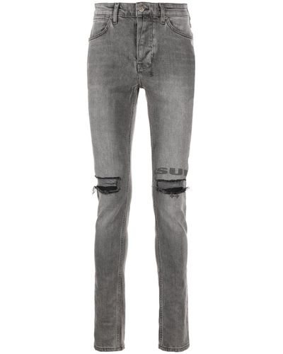 Ksubi Van Winkle Monokrome Skinny-Jeans - Grau