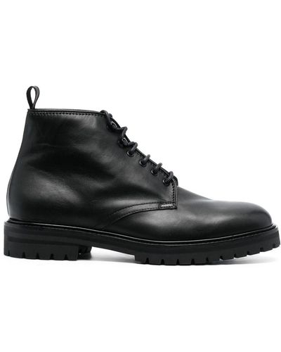 Officine Creative Lace-up Leather Boots - Black