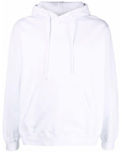 MSGM Jersey con logo estampado y capucha - Blanco
