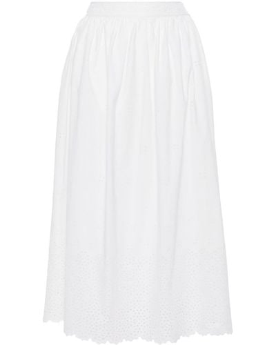 Ulla Johnson Marisol Midi Skirt - White