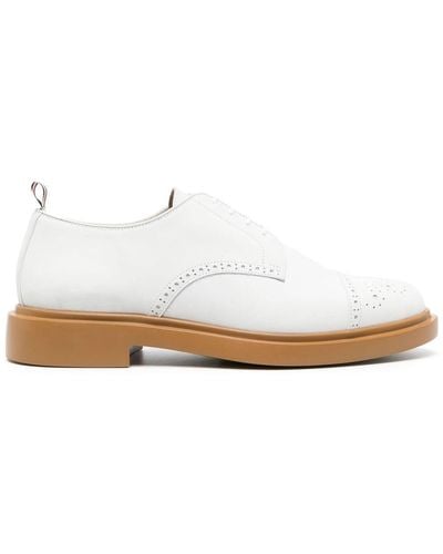 Thom Browne Derby-Schuhe mit Kappe - Weiß