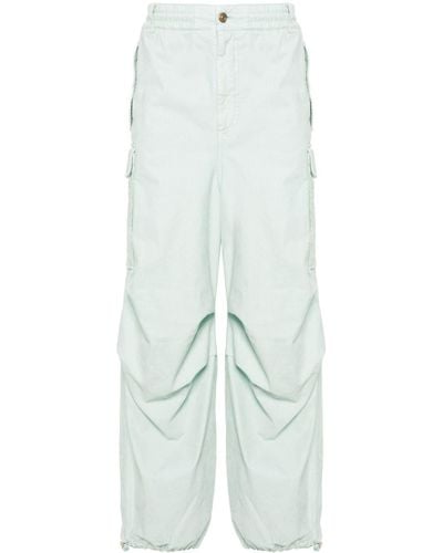 Marni Low-waist Loose-fit Cargo Trousers - Blue