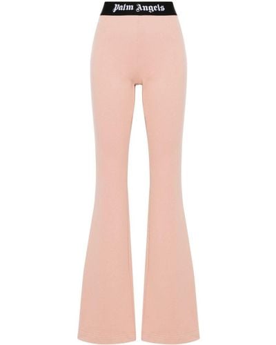 Palm Angels Flared Track Trousers - Pink