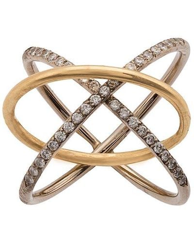 Charlotte Chesnais 18kt Yellow Gold Xo Diamond Ring