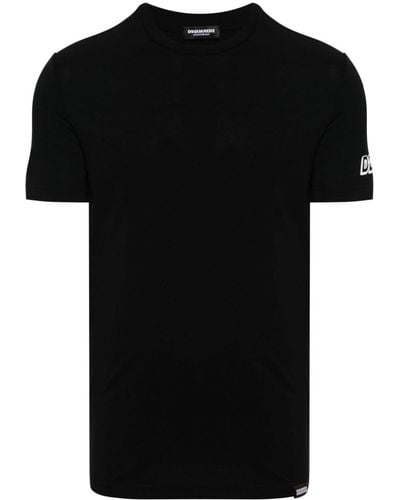DSquared² T-shirt Met Logo - Zwart