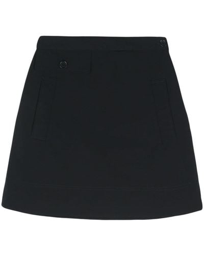 Aspesi Abigayle A-line Mini Skirt - Black