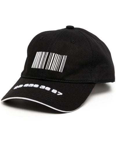 VTMNTS Barcode-print Baseball Cap - Black