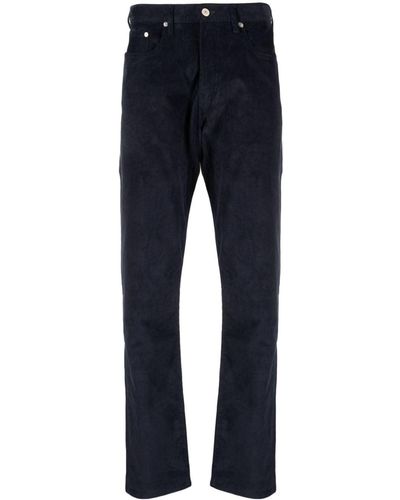 PS by Paul Smith Corduroy Tapered Trousers - Blue