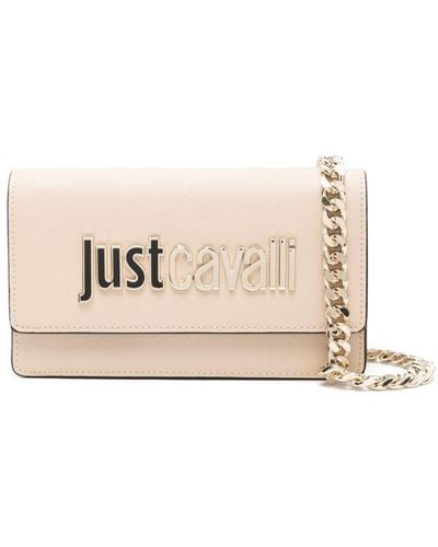 Just Cavalli Range B Logo-lettering Mini Bag - Natural