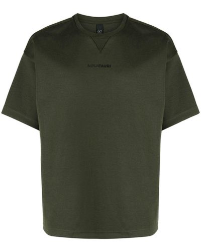 Alpha Tauri Logo-print Short-sleeve T-shirt - Green