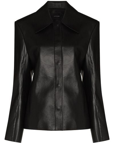 Low Classic Recycled Leather Shirt - Black