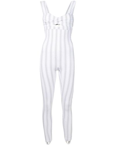 Amir Slama Twist-detail Sleeveless Jumpsuit - White