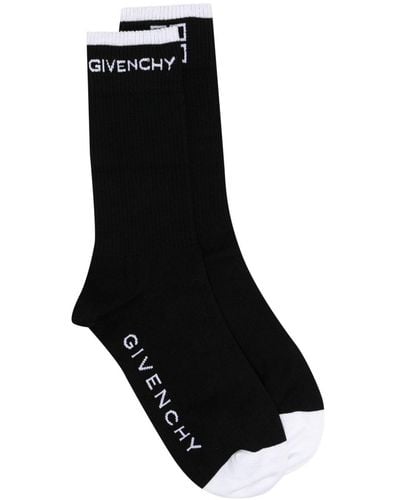 Givenchy 4g Logo Knit Ankle Socks - Black