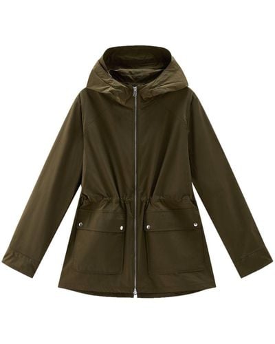 Woolrich Chaqueta con capucha y cordones - Verde