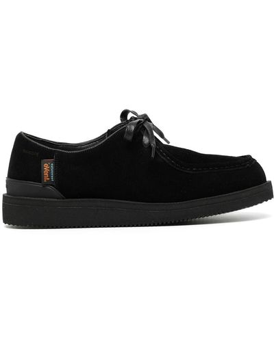 Suicoke Zapatos con logo y cordones - Negro