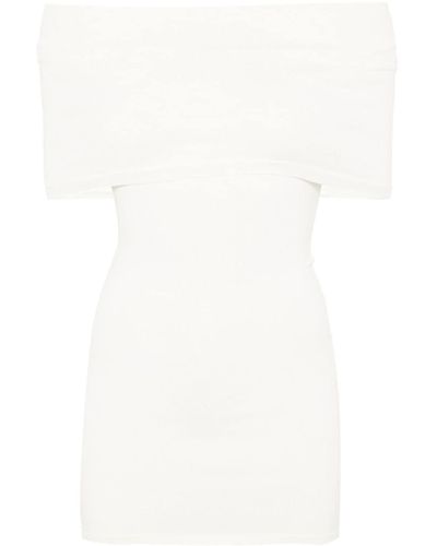 Wardrobe NYC Off-shoulder Mini Dress - White