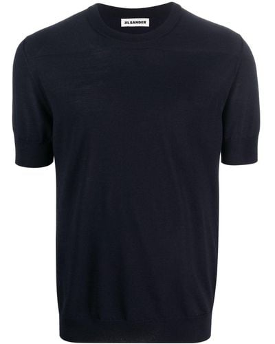 Jil Sander Round Neck T-shirt - Blue