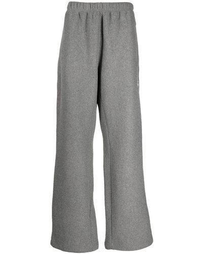 Alexander Wang Logo-embroidered Pull-on Track Pants - Gray