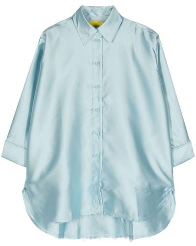 Marques'Almeida Twill Oversized Shirt - Blue