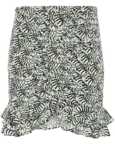Isabel Marant Milendi Ruched Mini Skirt - Grey