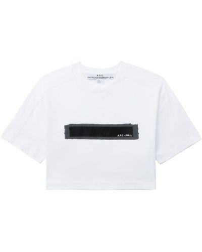 A.P.C. X Natacha Ramsay-Levi haut crop - Blanc