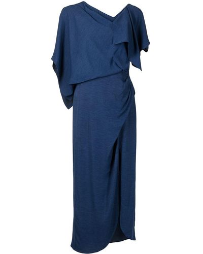 Manning Cartell ドレープ ドレス - ブルー