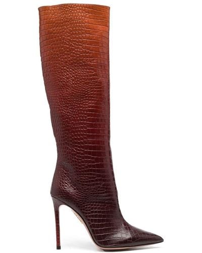 Aquazzura So Matignon 105mm Boots - Red